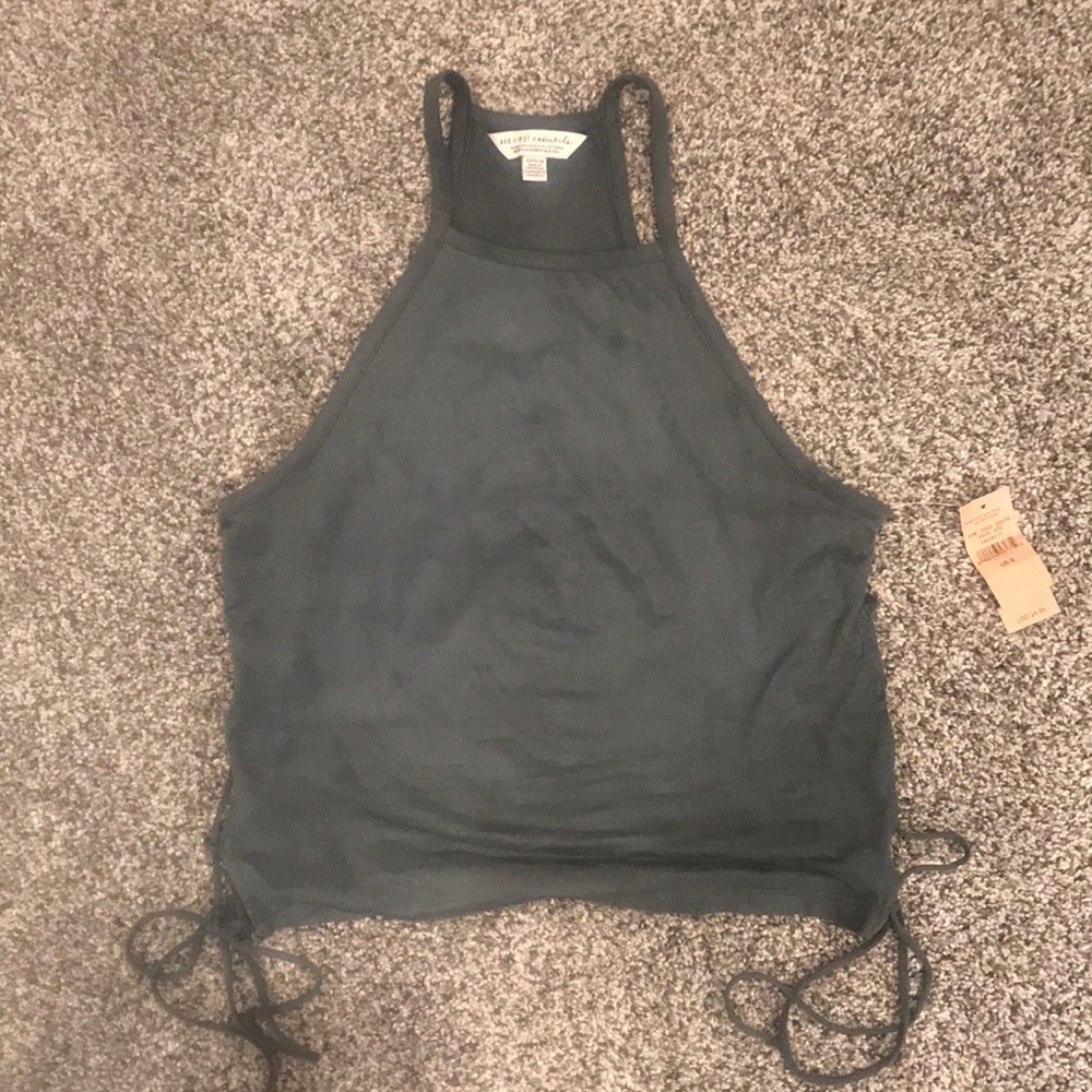 *NWT* Very soft suede dark grey tank - Picture 1 of 5